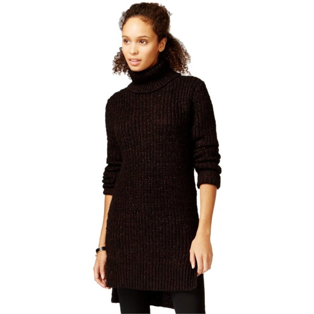 New Rachel Rachel Roy Metallic Rib Tunic Sweater